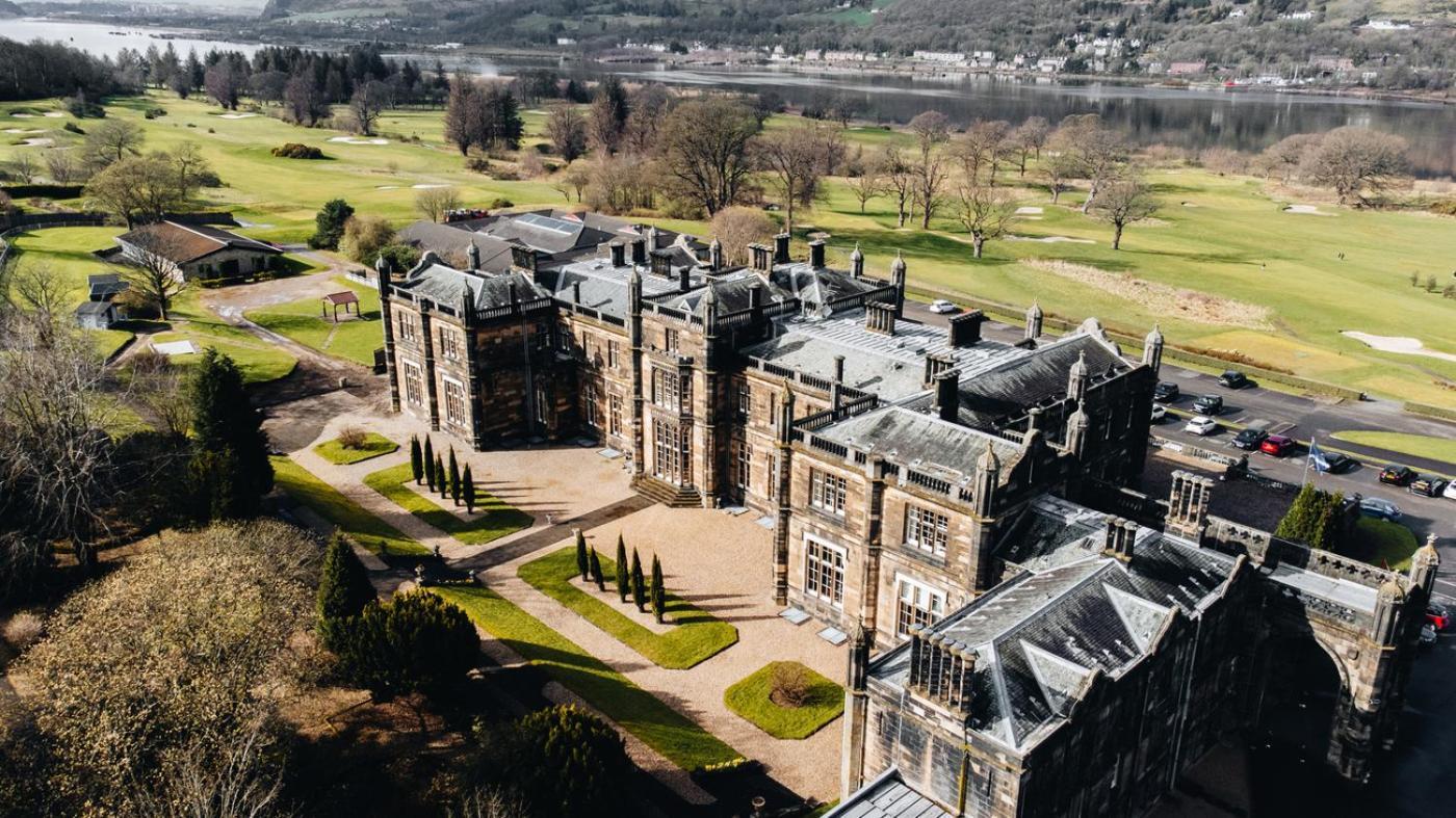 Mar Hall Golf & Spa Resort Bishopton  Extérieur photo Aerial view of the hotel